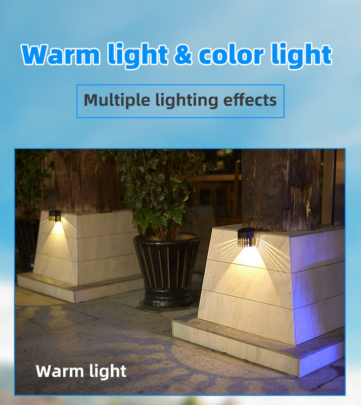 50000 uur levensduur Zonne hek licht met 120° straalhoek en 2 jaar garantie voor buiten tuin decoratie