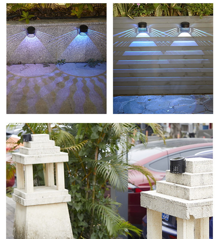 50000 uur levensduur Zonne hek licht met 120° straalhoek en 2 jaar garantie voor buiten tuin decoratie