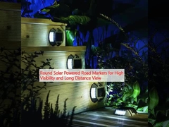 Ronde, op zonne-energie aangedreven wegmarkeringen voor een goed zicht en een goed zicht op lange afstand
